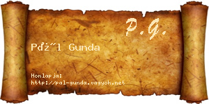 Pál Gunda névjegykártya