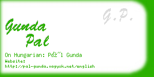 gunda pal business card